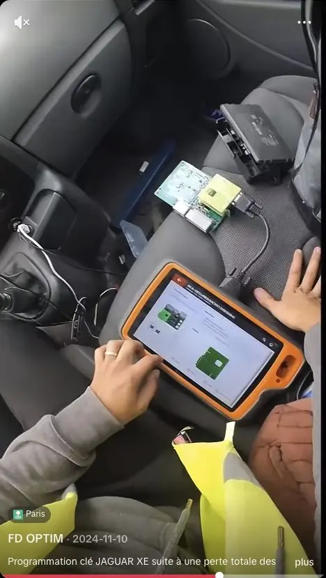 Programmation d’une clé sur une Jaguar XE