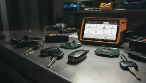 Clés automobiles et outil de diagnostic